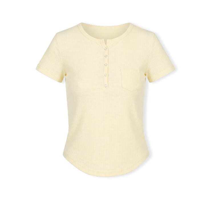 ヘンリーネックTシャツ リブTシャツ ヘンリーネック | COCOMOMO | 詳細画像18 