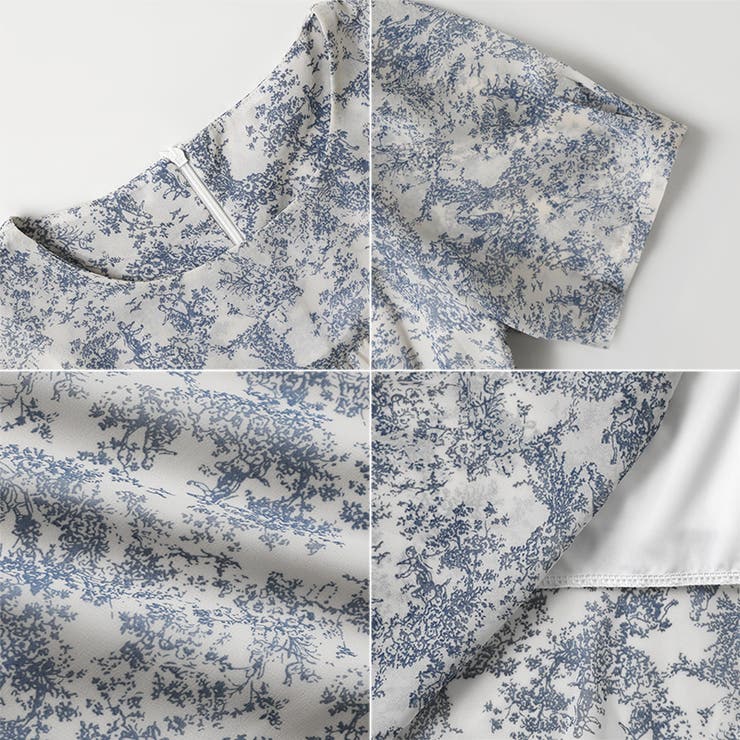 【華やぎシフォン】 花柄シフォンワンピース ワンピース | COCOMOMO | 詳細画像22 