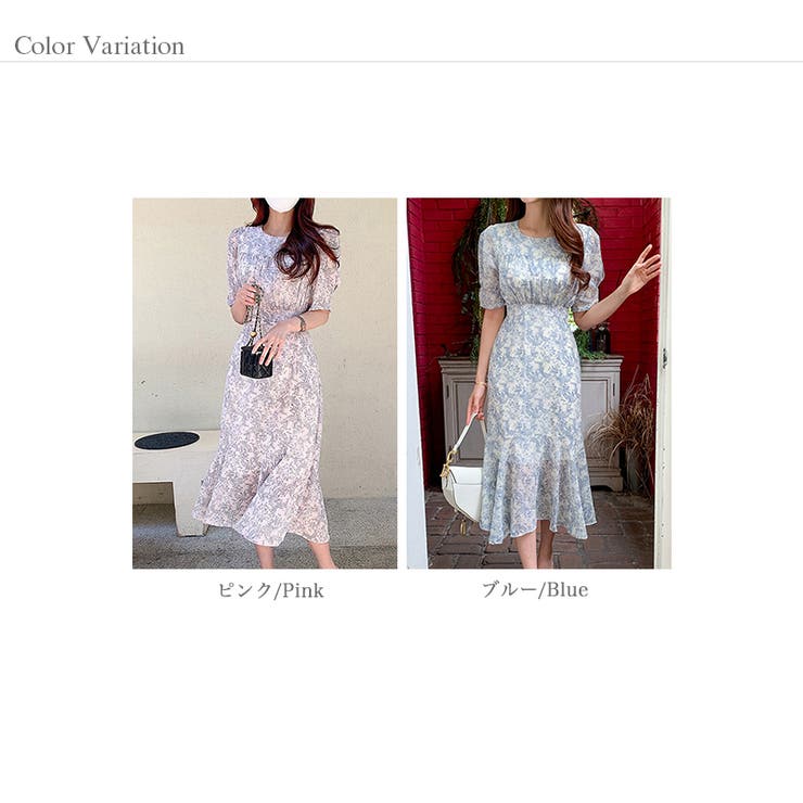 【華やぎシフォン】 花柄シフォンワンピース ワンピース | COCOMOMO | 詳細画像26 