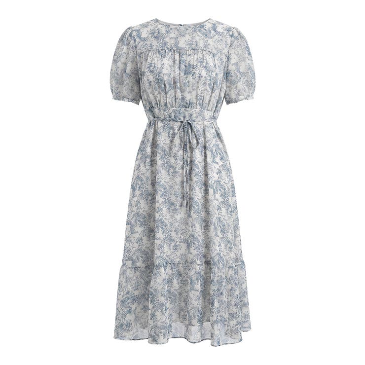 【華やぎシフォン】 花柄シフォンワンピース ワンピース | COCOMOMO | 詳細画像28 