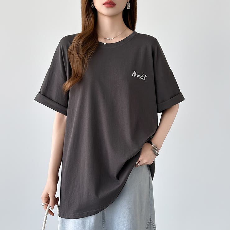 バックロゴオーバーTシャツ ロゴTシャツ Tシャツ | COCOMOMO | 詳細画像12 