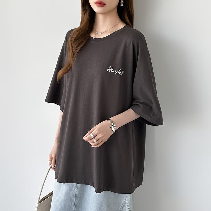バックロゴオーバーTシャツ ロゴTシャツ Tシャツ | COCOMOMO | 詳細画像17 