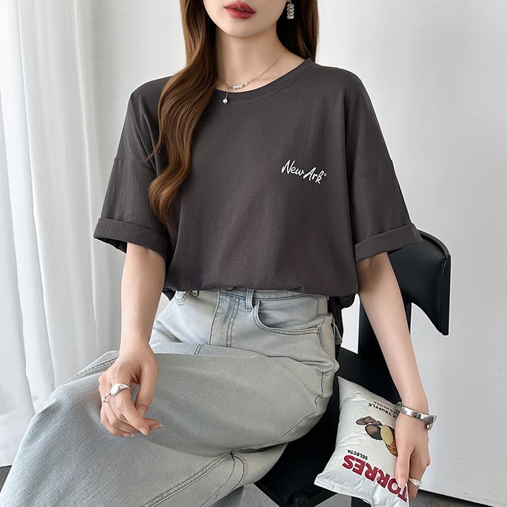 バックロゴオーバーTシャツ ロゴTシャツ Tシャツ | COCOMOMO | 詳細画像19 