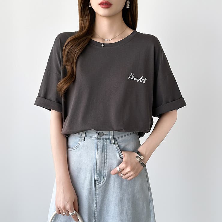 バックロゴオーバーTシャツ ロゴTシャツ Tシャツ | COCOMOMO | 詳細画像21 