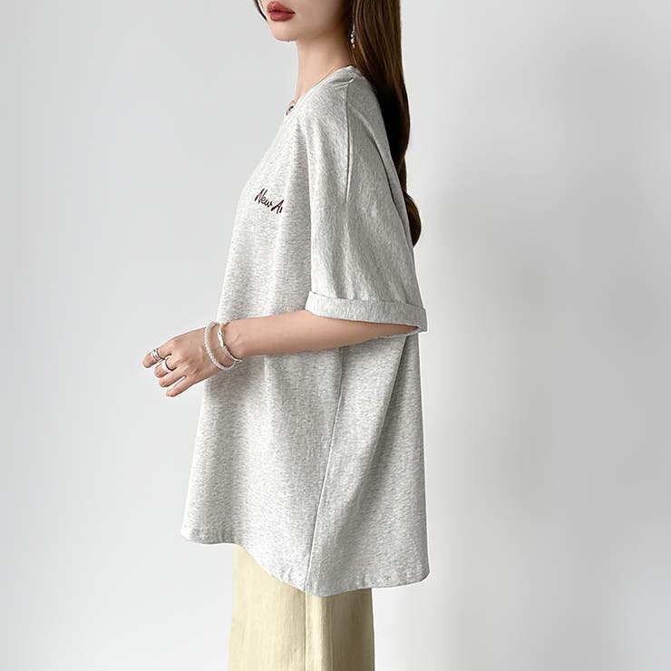 バックロゴオーバーTシャツ ロゴTシャツ Tシャツ | COCOMOMO | 詳細画像24 