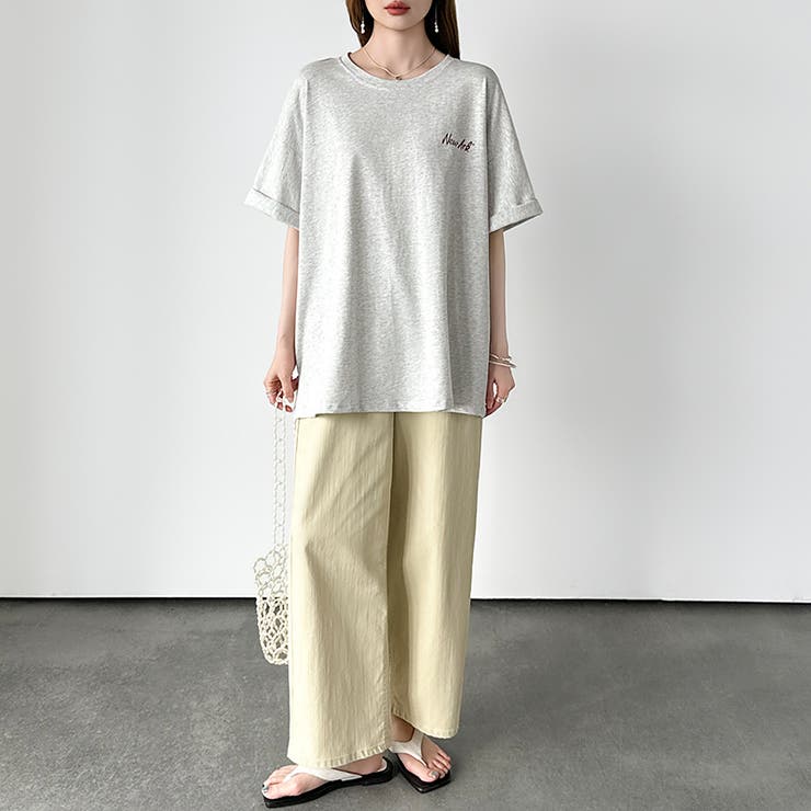 バックロゴオーバーTシャツ ロゴTシャツ Tシャツ | COCOMOMO | 詳細画像25 