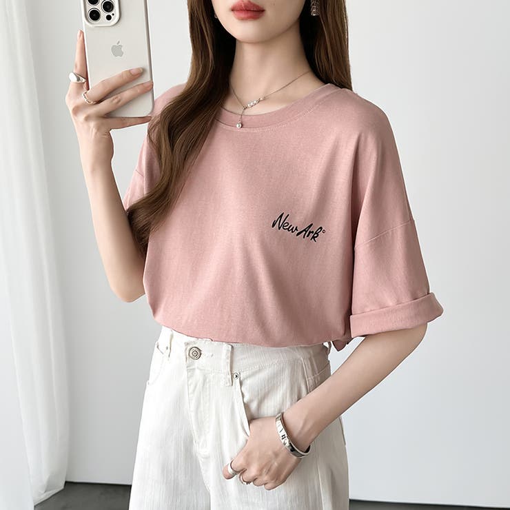 バックロゴオーバーTシャツ ロゴTシャツ Tシャツ | COCOMOMO | 詳細画像35 
