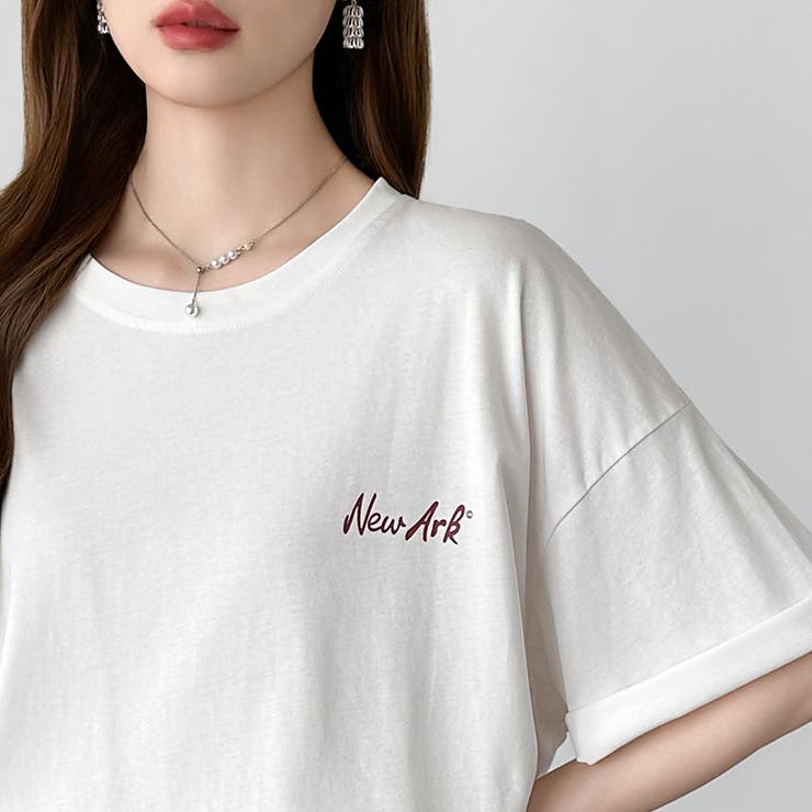 バックロゴオーバーTシャツ ロゴTシャツ Tシャツ | COCOMOMO | 詳細画像5 