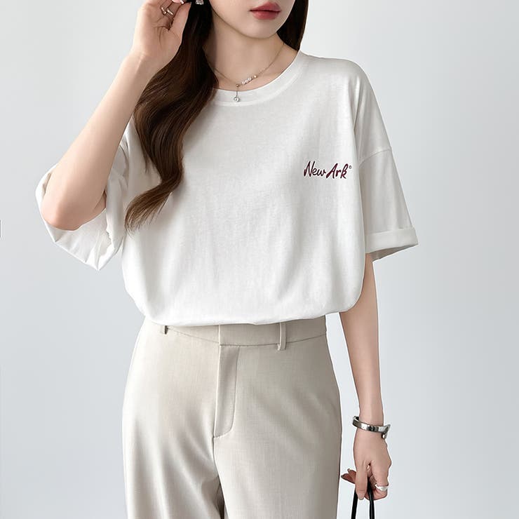 バックロゴオーバーTシャツ ロゴTシャツ Tシャツ | COCOMOMO | 詳細画像6 