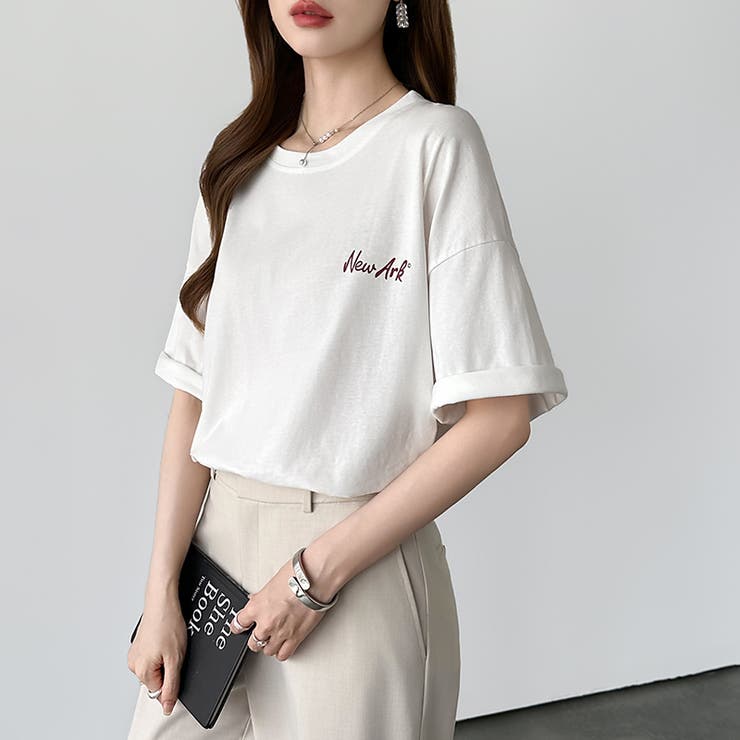 バックロゴオーバーTシャツ ロゴTシャツ Tシャツ | COCOMOMO | 詳細画像7 