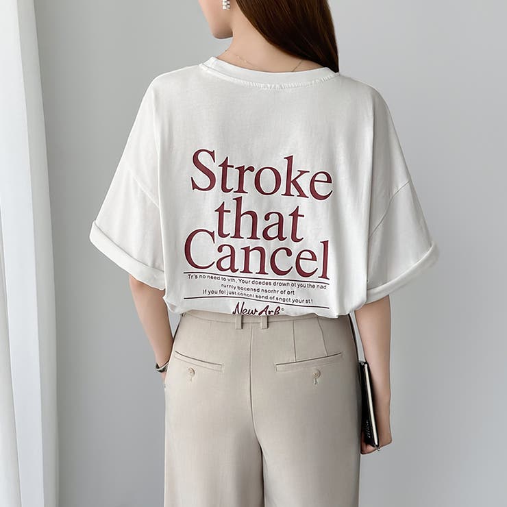 バックロゴオーバーTシャツ ロゴTシャツ Tシャツ | COCOMOMO | 詳細画像8 