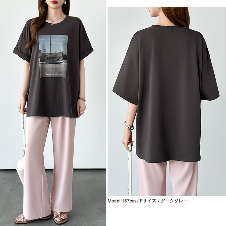 【大人女子の本命プリントT】 プリントTシャツ フォトプリントtシャツ | COCOMOMO | 詳細画像22 