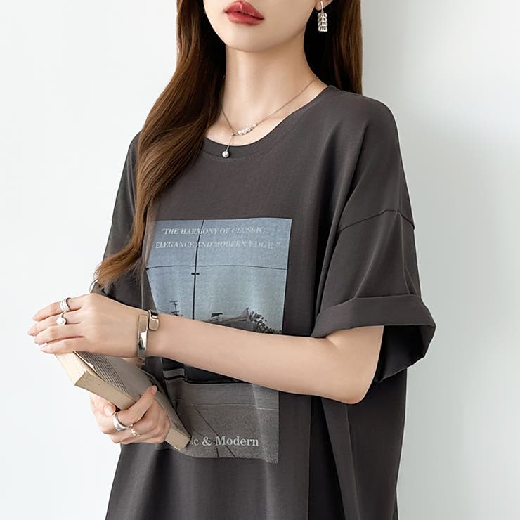 【大人女子の本命プリントT】 プリントTシャツ フォトプリントtシャツ | COCOMOMO | 詳細画像25 