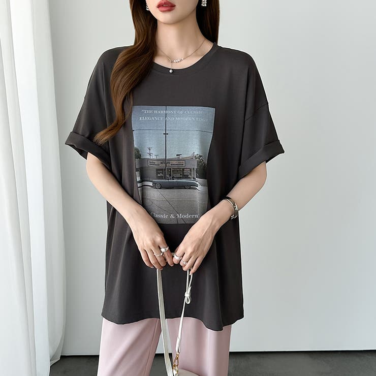 【大人女子の本命プリントT】 プリントTシャツ フォトプリントtシャツ | COCOMOMO | 詳細画像26 