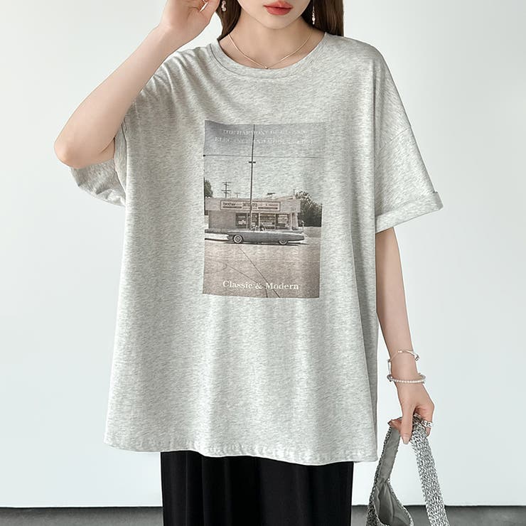 【大人女子の本命プリントT】 プリントTシャツ フォトプリントtシャツ | COCOMOMO | 詳細画像29 