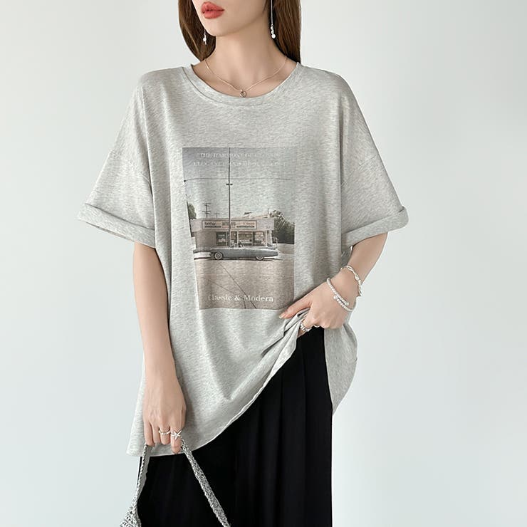 【大人女子の本命プリントT】 プリントTシャツ フォトプリントtシャツ | COCOMOMO | 詳細画像32 