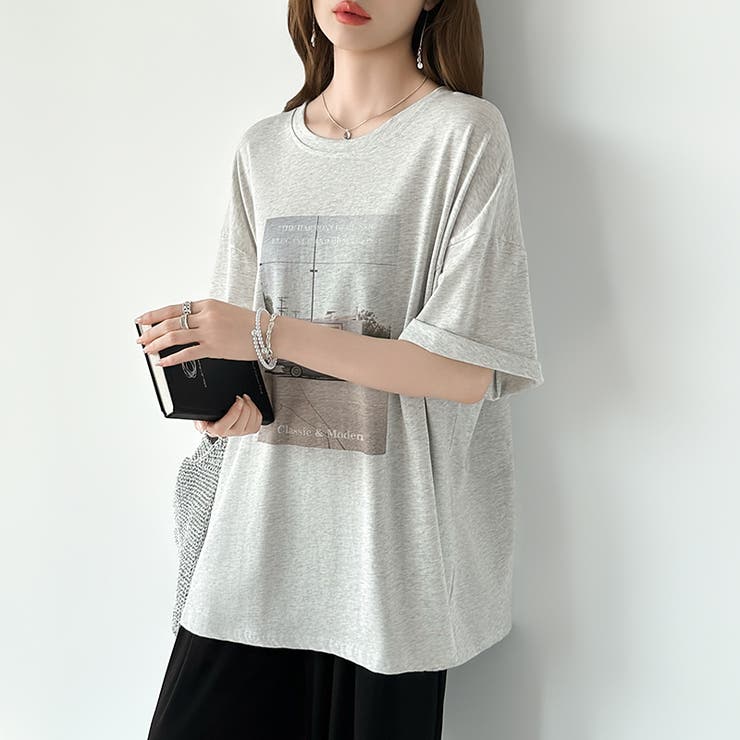 【大人女子の本命プリントT】 プリントTシャツ フォトプリントtシャツ | COCOMOMO | 詳細画像33 