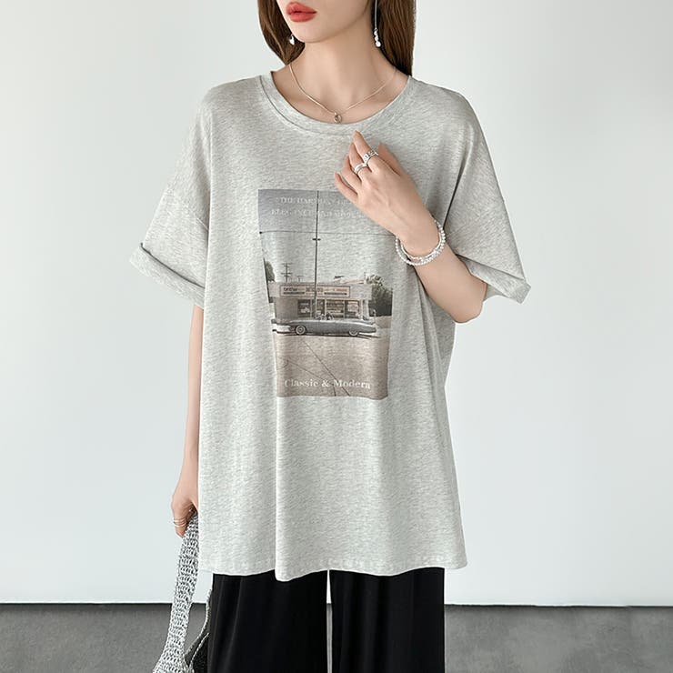 【大人女子の本命プリントT】 プリントTシャツ フォトプリントtシャツ | COCOMOMO | 詳細画像34 