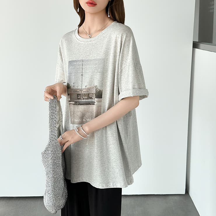 【大人女子の本命プリントT】 プリントTシャツ フォトプリントtシャツ | COCOMOMO | 詳細画像35 