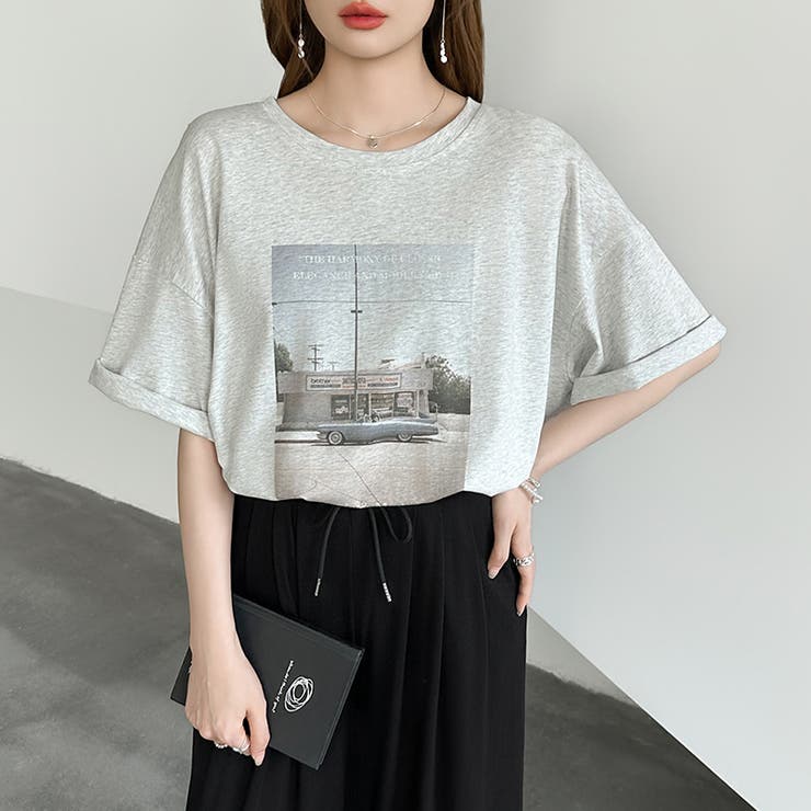 【大人女子の本命プリントT】 プリントTシャツ フォトプリントtシャツ | COCOMOMO | 詳細画像37 