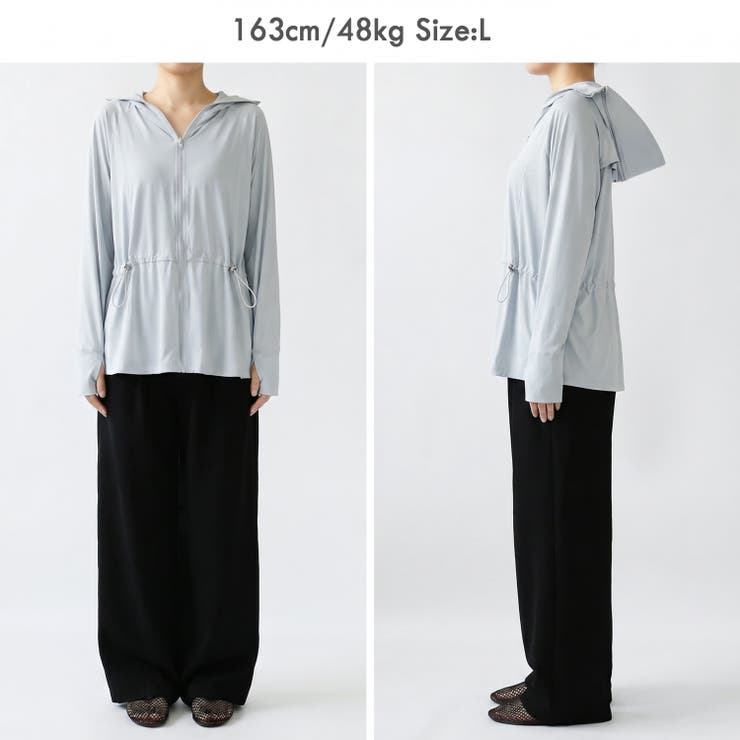 【UPF50+冷感UVカットパーカー】 UVカットパーカー 接触冷感 | COCOMOMO | 詳細画像45 
