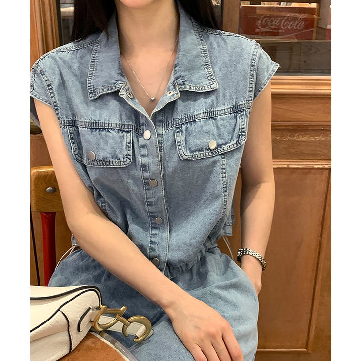 【セットで夏コーデ完成】 デニムセットアップ セットアップ | COCOMOMO | 詳細画像10 