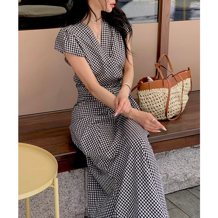 【一枚で主役。愛されギンガム】 チェックワンピース ウエストリボンワンピース | COCOMOMO | 詳細画像4 
