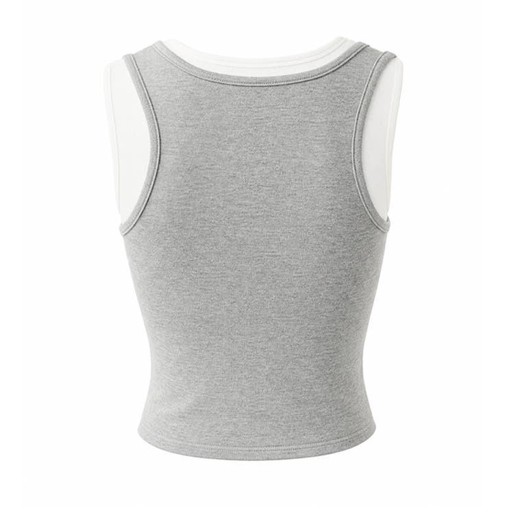 カットアウトアシメタンクトップ レイヤード風 タンクトップ | COCOMOMO | 詳細画像31 