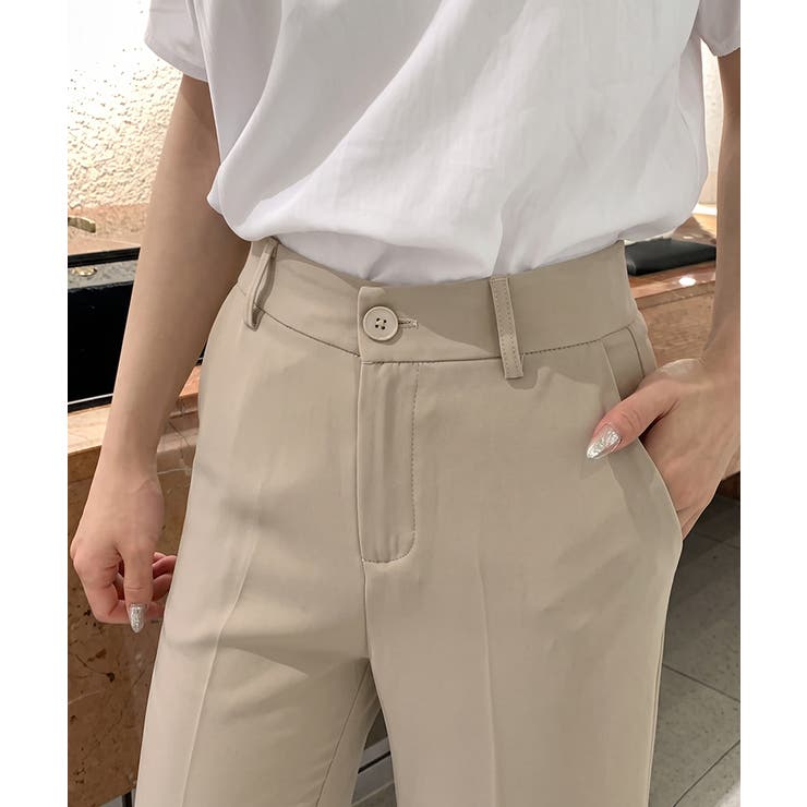 【美脚の答えは、このフレア】 ベルト付き フレアパンツ | COCOMOMO | 詳細画像23 
