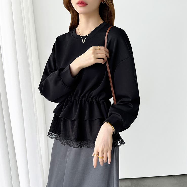 2wayレースペプラムトップス 裾レース ペプラムトップス | COCOMOMO | 詳細画像34 