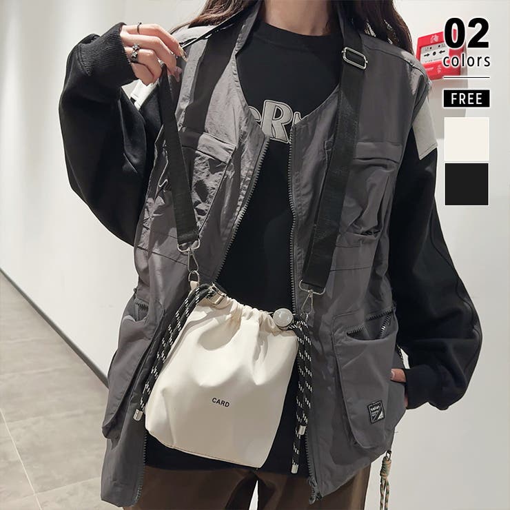 アイボリー | ショルダーバッグ 巾着バッグ ミニショルダーバッグ | COCOMOMO