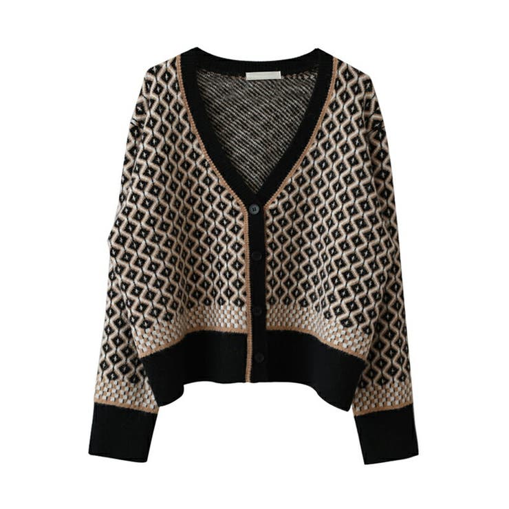 新品タグ付き✨コルコバード 総柄 カーディガン 長袖 GLOBAL WORK カーディガン メルティアソート柄カーディガン