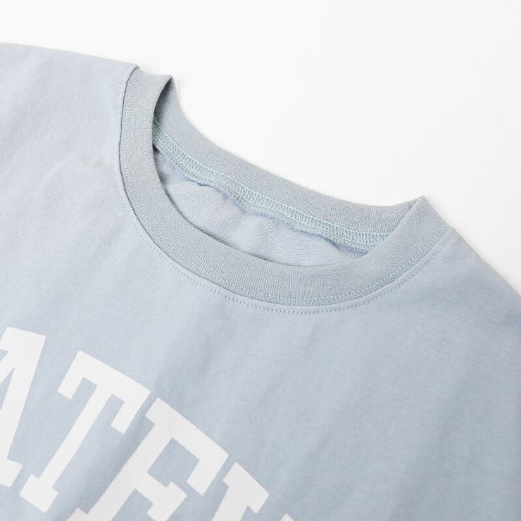 ロゴプリント コットン天竺 ラウンドヘム | COCOMOMO | 詳細画像30 