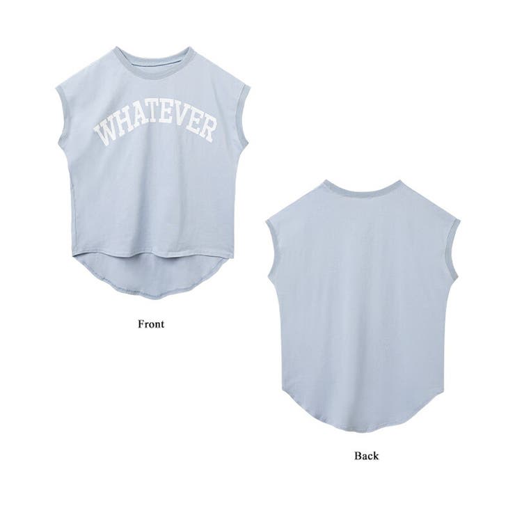 ロゴプリント コットン天竺 ラウンドヘム | COCOMOMO | 詳細画像33 