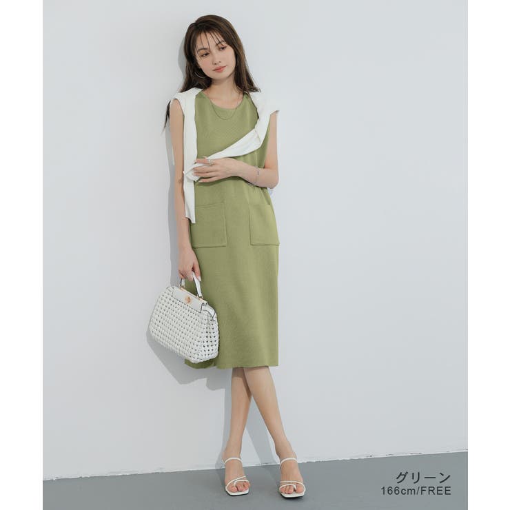 ワンピース ニットワンピース ノースリーブ | COCOMOMO | 詳細画像13 