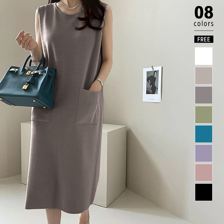 mame 19aw ノースリーブニットワンピース trim_ofnls_iteme7abec3c273e11f