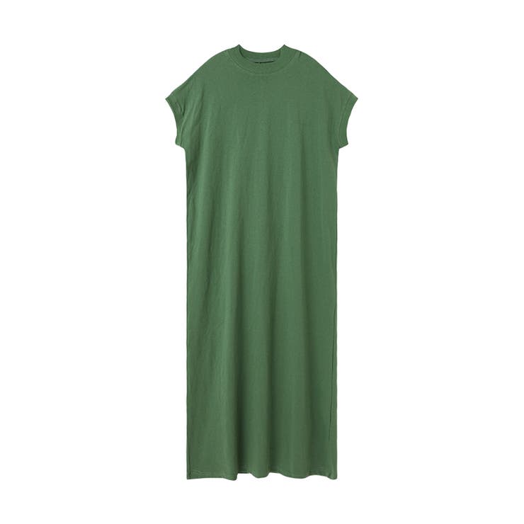 グリーン | 半袖ワンピース Tシャツワンピース ロングワンピース | COCOMOMO