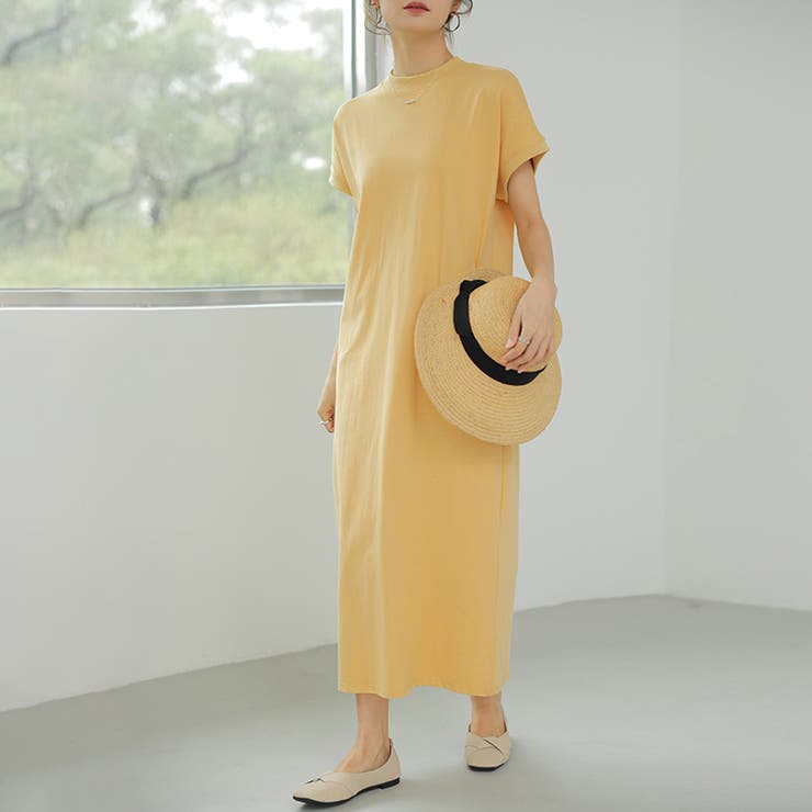 半袖ワンピース Tシャツワンピース ロングワンピース | COCOMOMO | 詳細画像11 