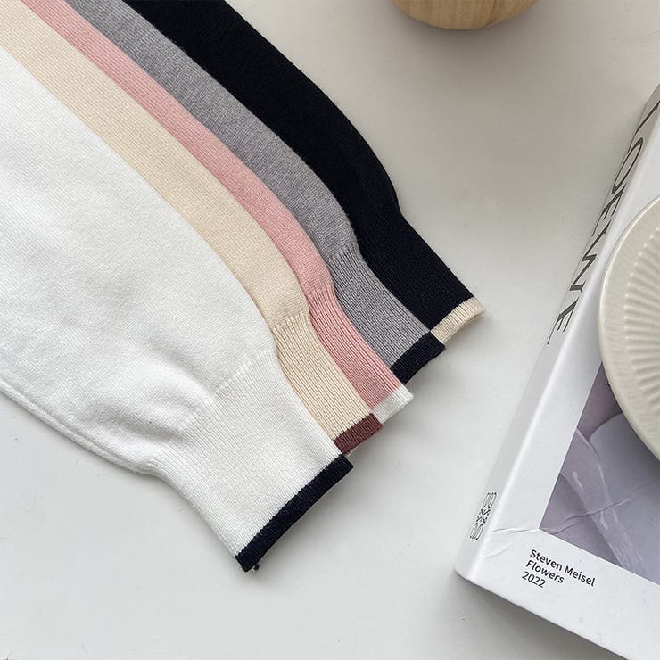 ニットブラウス スカーフタイ オフィスカジュアル | COCOMOMO | 詳細画像11 