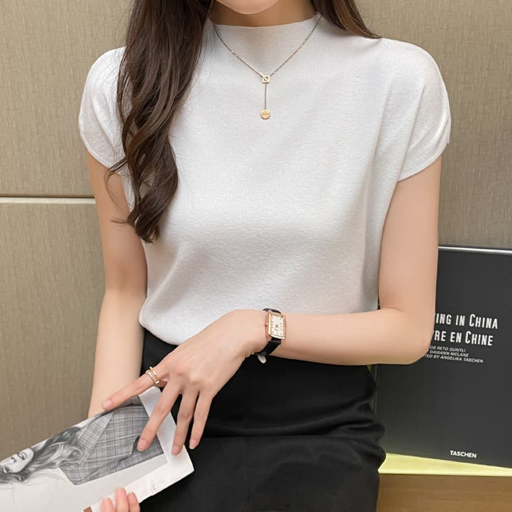 サマーニット 半袖 レディース | COCOMOMO | 詳細画像17 