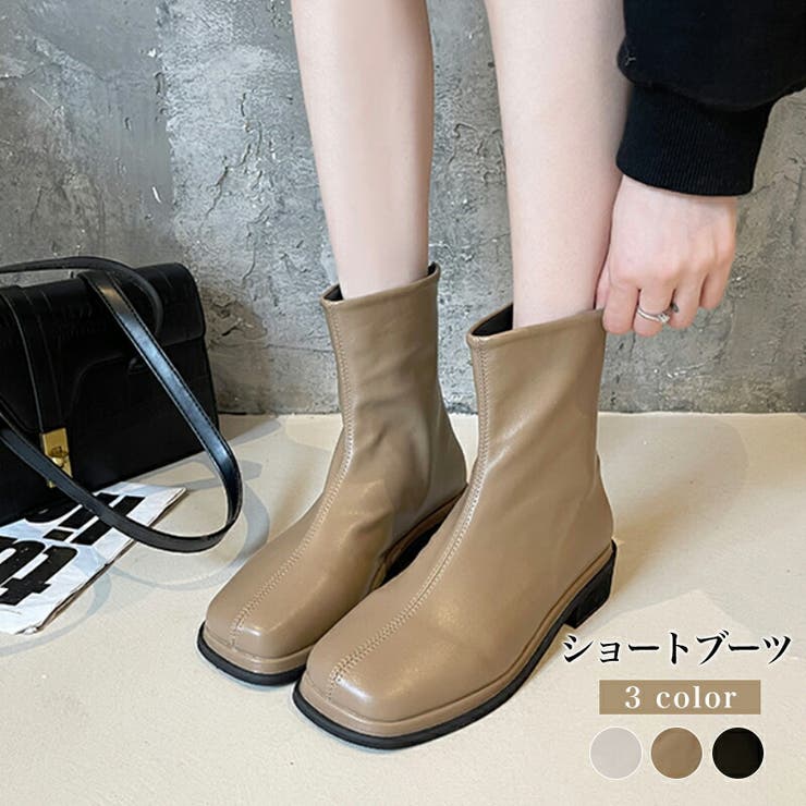 クエアトゥショートブーツ 靴 フェイクレザー 合成皮革レディース シューズ 品番 Cocw Cocomomo ココモモ のレディースファッション通販 毎日送料無料 Shoplist ショップリスト