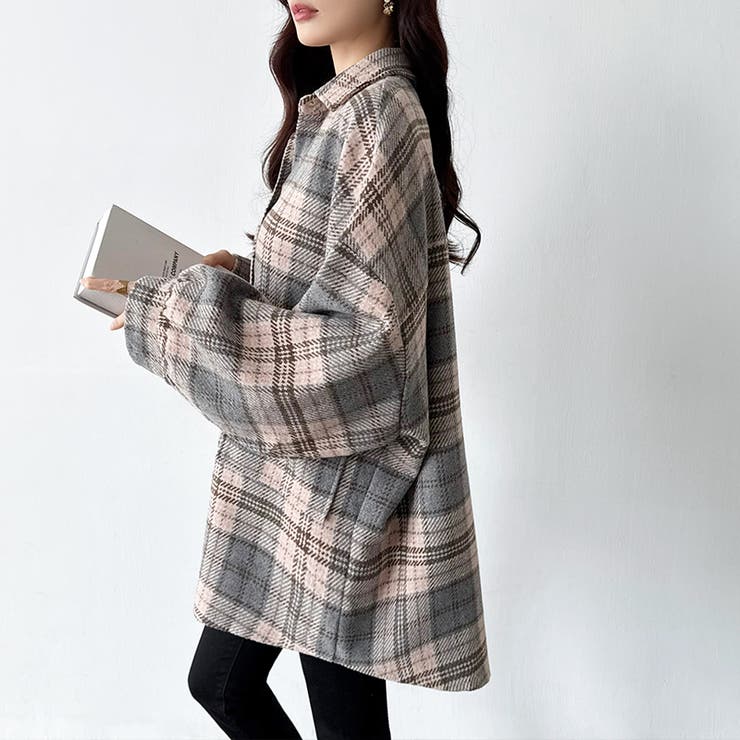 チェック柄シャツ オーバーサイズ ネルシャツ | COCOMOMO | 詳細画像13 