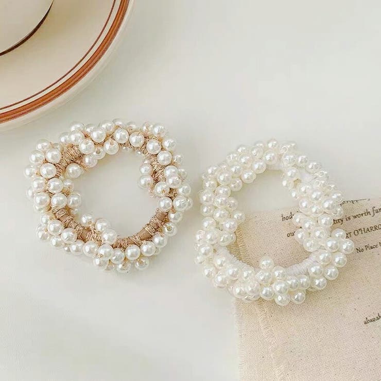 パール ヘアアクセサリー シュシュ | COCOMOMO | 詳細画像7 