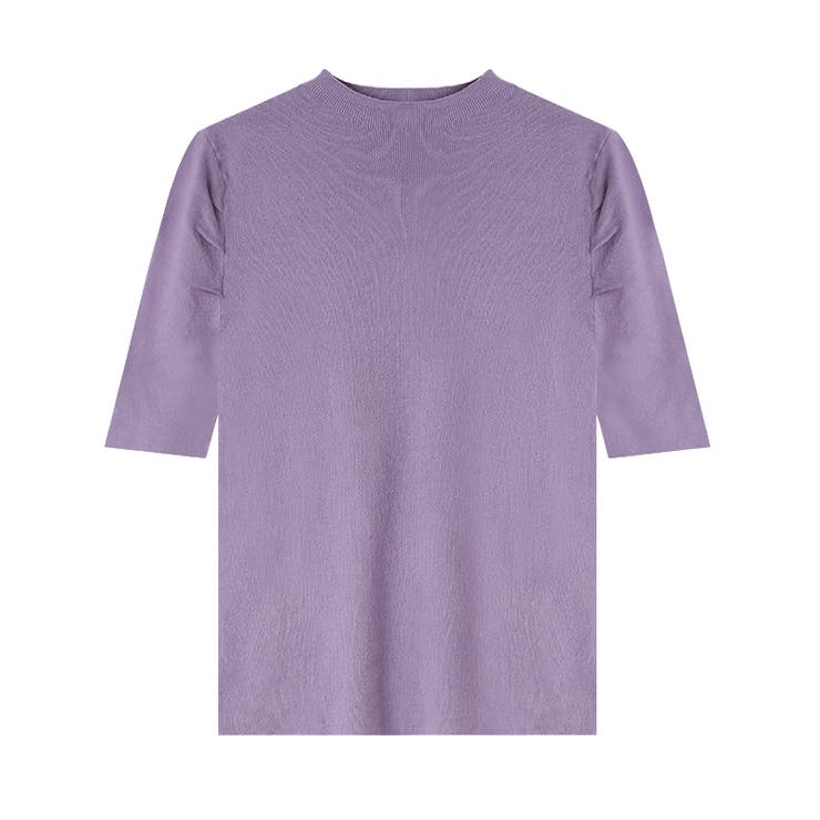 パフショルダーニット オフィスカジュアル 五分袖 | COCOMOMO | 詳細画像18 