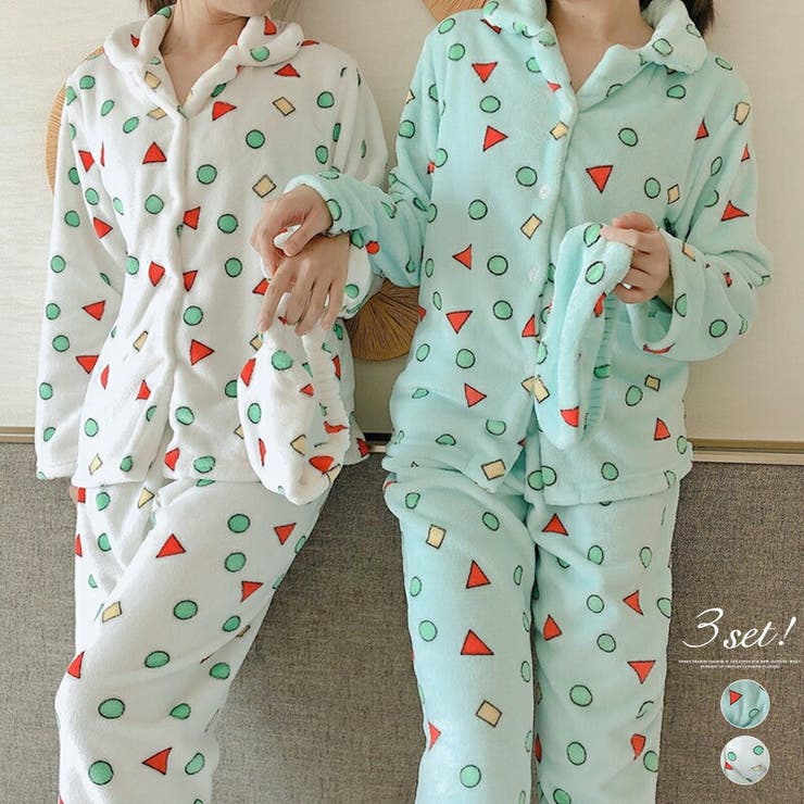 レディース ルームウェア上下セット アイマスク パジャマ Free 総柄 品番 Cocw Cocomomo ココモモ のレディース ファッション通販 Shoplist ショップリスト