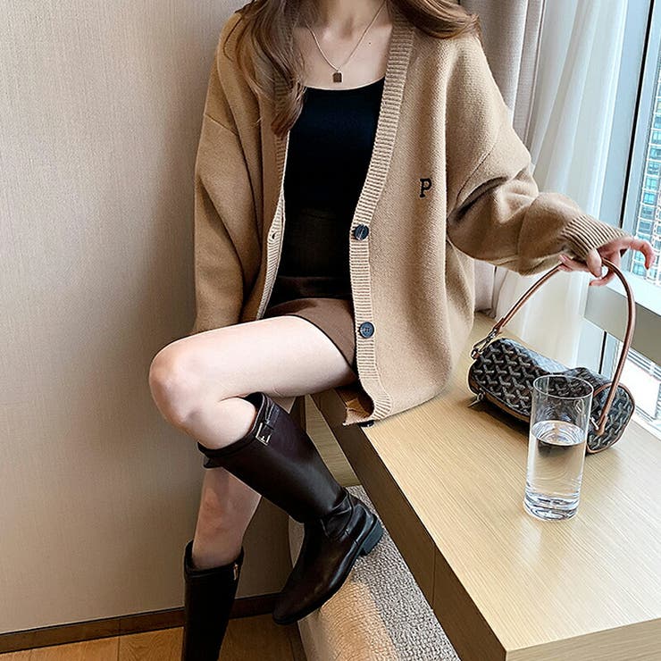 レディース トップス ニット カーディガン Free 長袖 春 春服 | COCOMOMO | 詳細画像10 