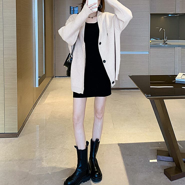 レディース トップス ニット カーディガン Free 長袖 春 春服 | COCOMOMO | 詳細画像4 