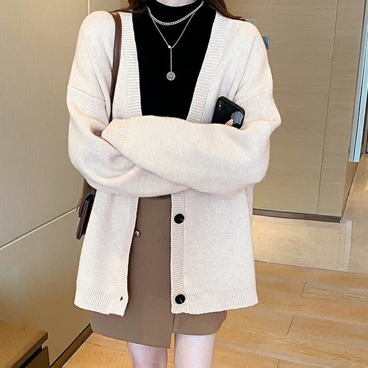 レディース トップス ニット カーディガン Free 長袖 春 春服