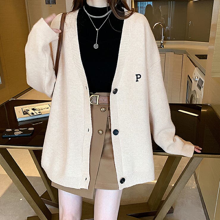 ベージュ | レディース トップス ニット カーディガン Free 長袖 春 春服 | COCOMOMO