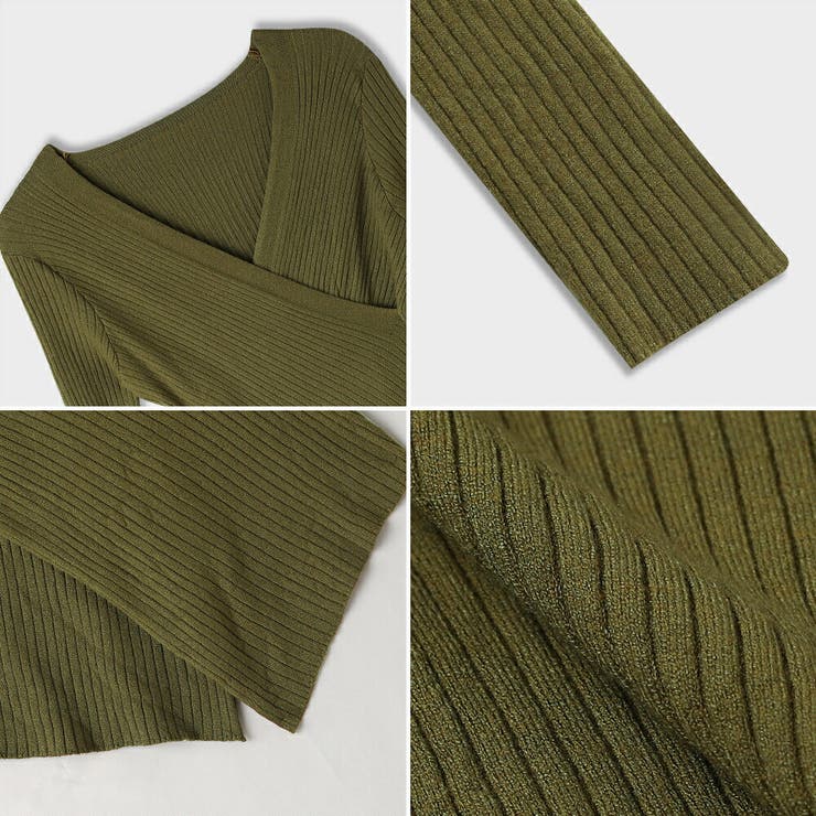 カシュクールニット クロスニット Vネック | COCOMOMO | 詳細画像20 